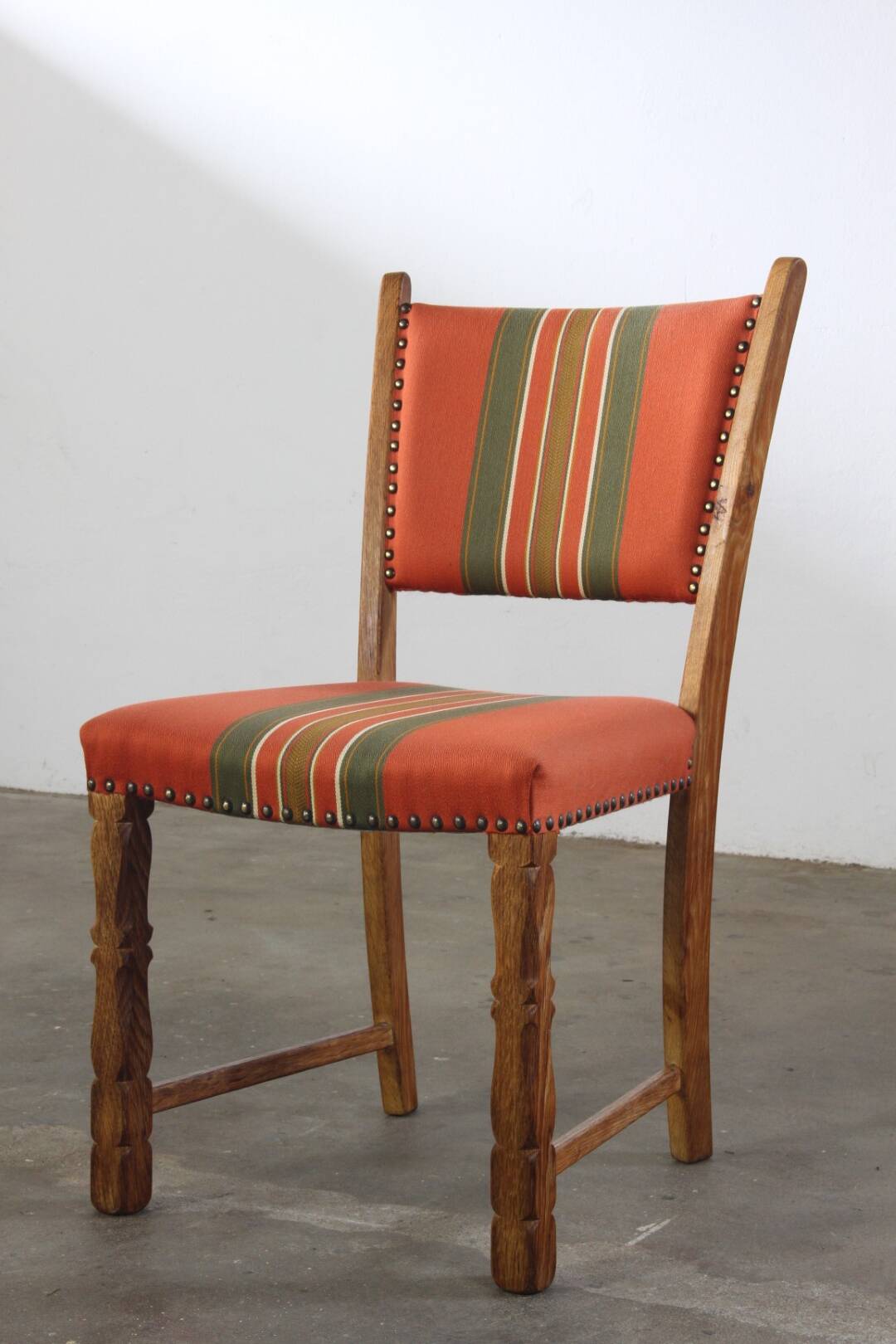 Set of 4 Vintage Danish Oak Dining Chairs, Henning Kjærnulf Style, 1960s