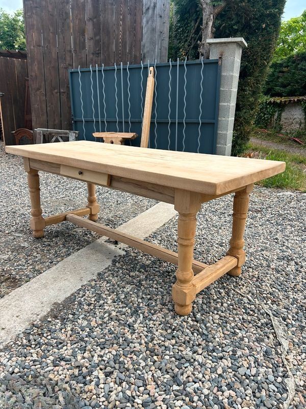 Table de ferme bois massif