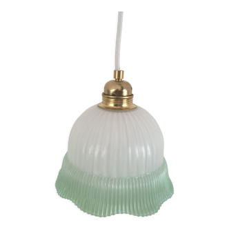 Pastel green tulip lamp