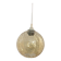 Vintage globe pendant in amber bubble glass
