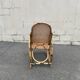 Rattan and cane rocking chair
