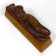 Important Sculpture of a Woman's Body, Cedar and Oak, Brutalism, 1970
