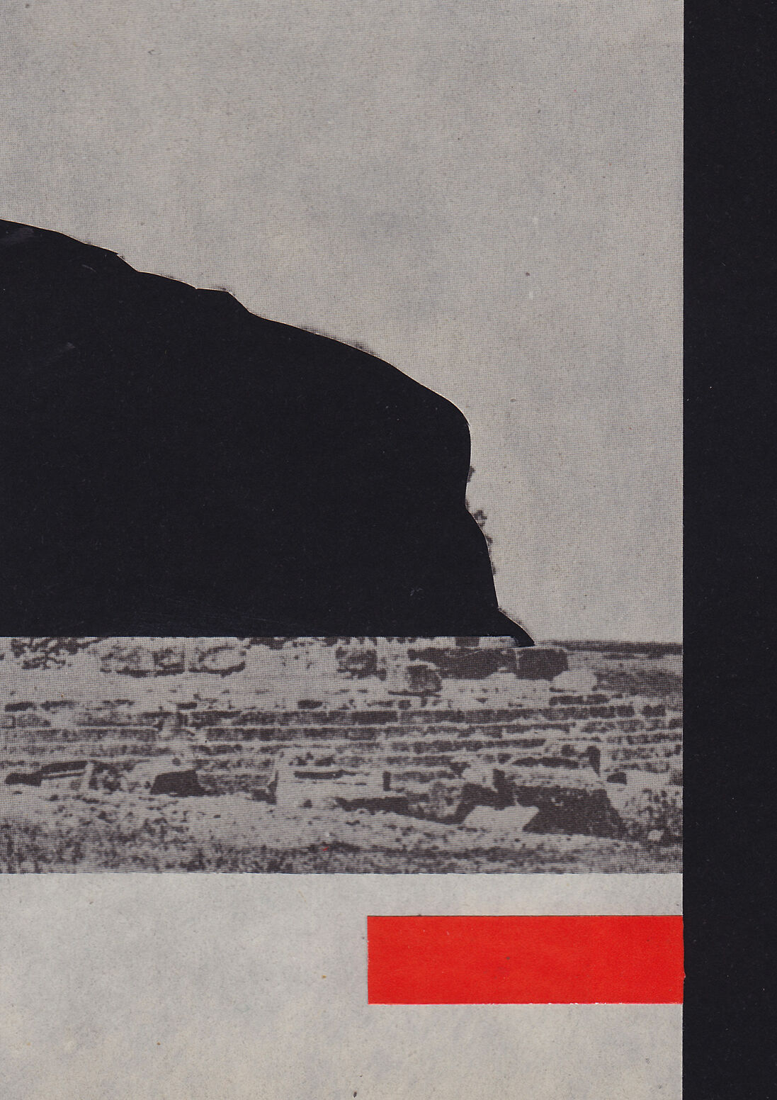 Collage on paper Nowhere