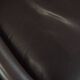 Fauteuil Art Déco en cuir marron foncé