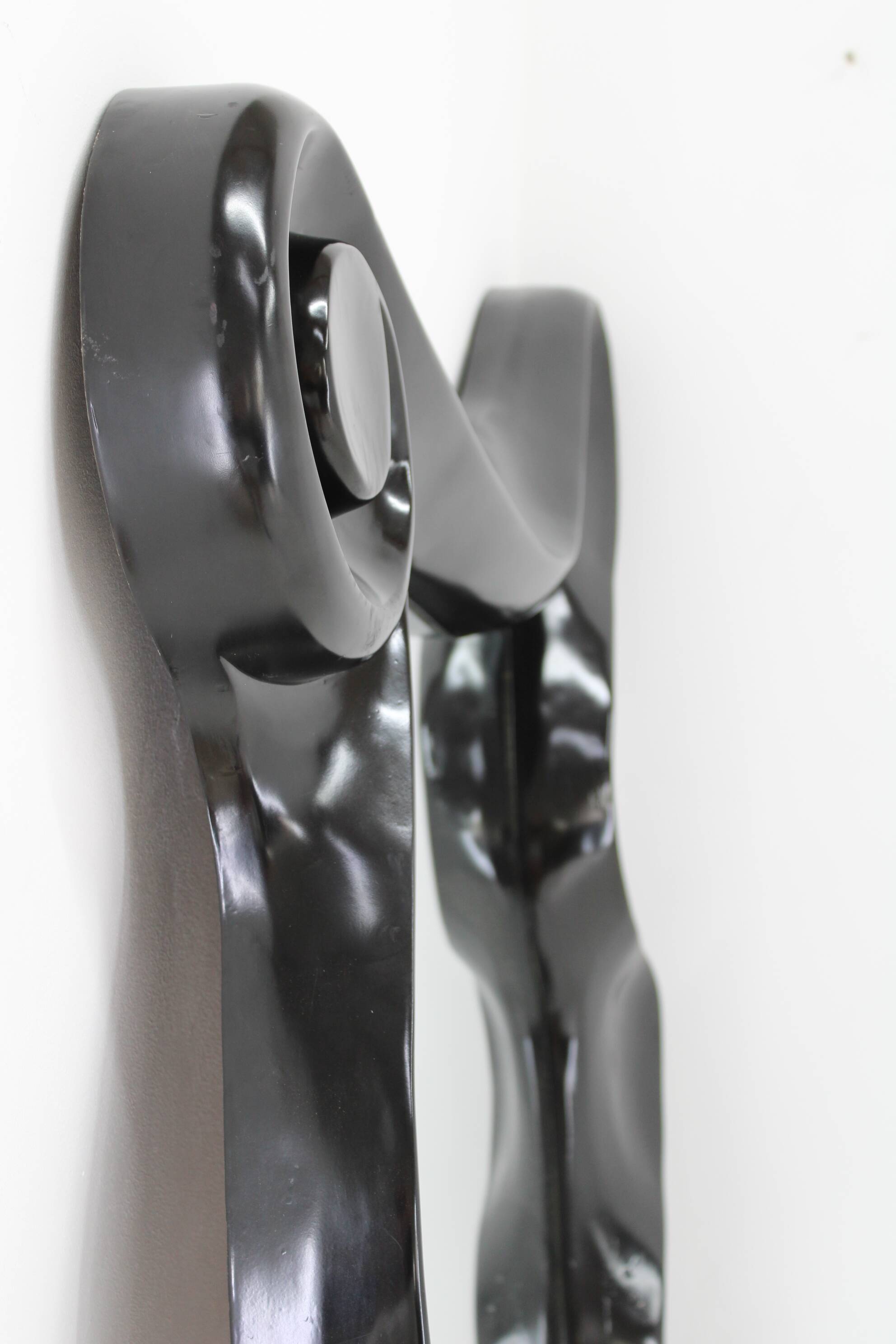 Grand miroir mural en fibre de verre des années 1980, Italie