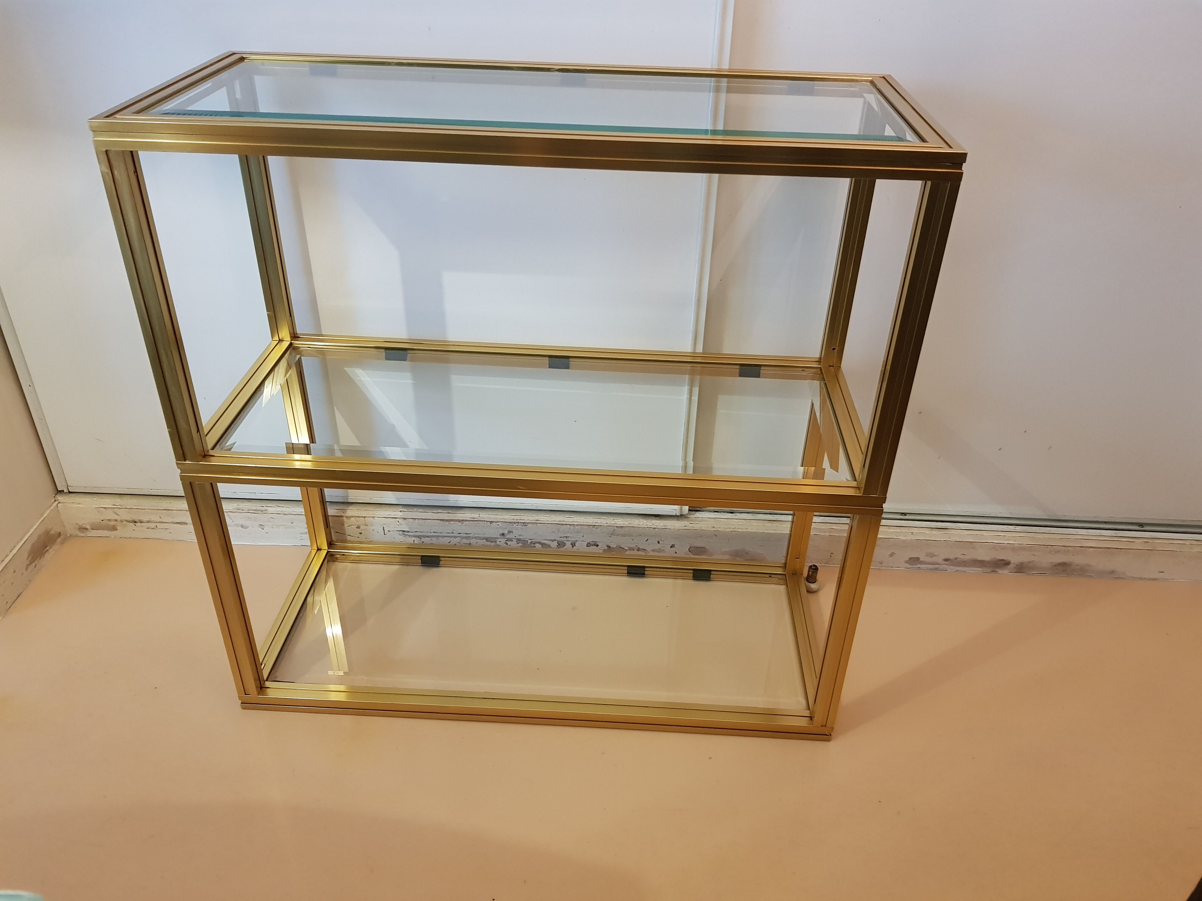 Console  vintage  3 Plateaux Pierre Vandel