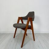 1960s set of 8 Compass teak dining chairs by Kai Kristiansen for Schou Andersen Møbelfabrik
