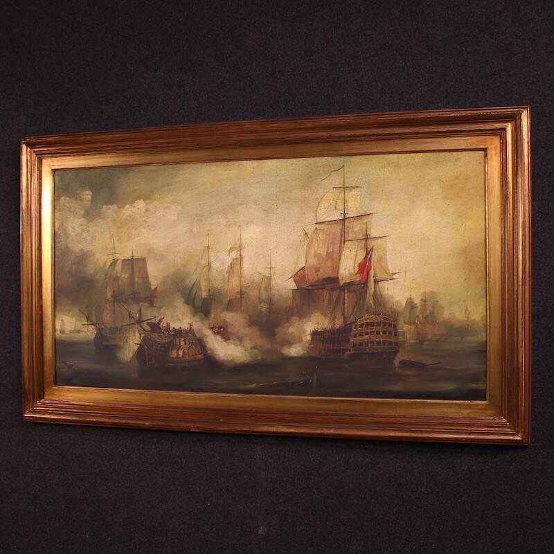 Peinture maritime française du XXe siècle Bataille de Trafalgar