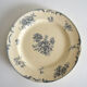 4 mismatched iron earth dessert plates