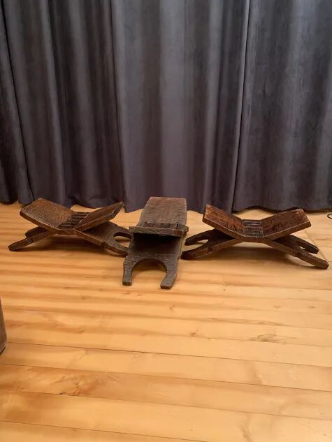 A set of three stools designed by Don S. Shoemaker, Señal SA, Mexico, 1960s