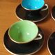 Six Digoin coffee cups from the 50s
