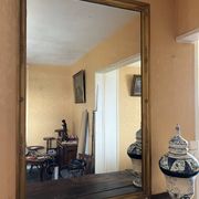 Large antique mirror in the Napoléon III style.