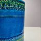 Rimini Blue Terracotta Ceramic Vase attributed to Aldo Londi for Bitossi, Italy, 1960s