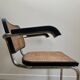 CESCA B64 black armchair in cane after Marcel Breuer Made In Italy