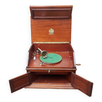 Ancien gramophone Pathé fonctionnel