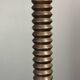 Midcentury brutalist chunky wood turned floor lamp, Charles Dudouyt style.
