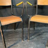 Paire de fauteuils d’école 1950
