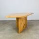 Table basse en pin massif forme organique, années 80
