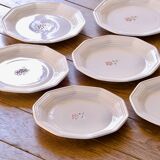 Assiettes anciennes de Niderviller peintes à la main