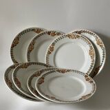 8 Saint Amand dessert plates, Cotentin service