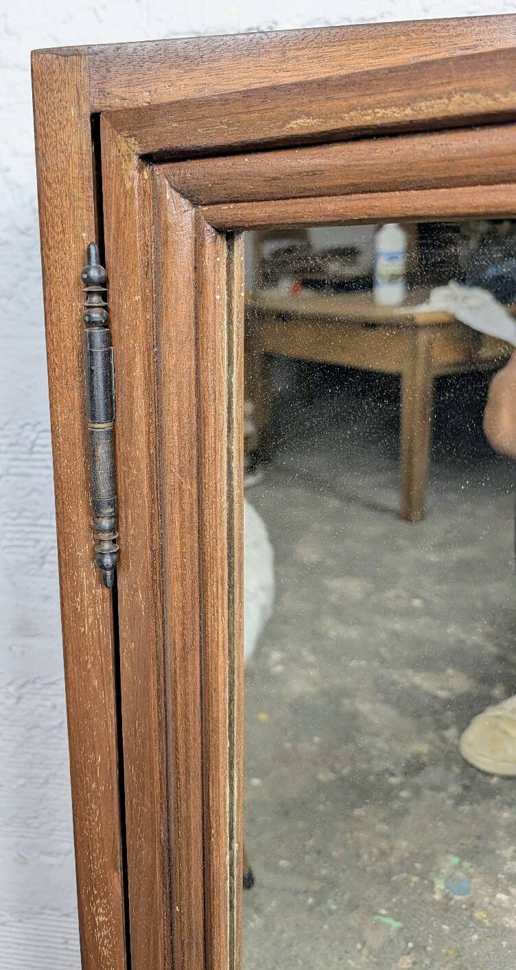 Vintage teak bathroom cabinet