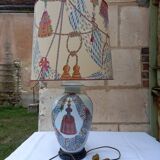 Lampe de table en porcelaine de Paris