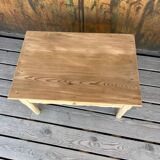 Table basse bois brut
