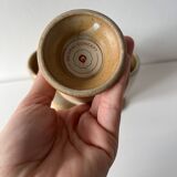Trio of vintage stoneware Mazagran cups