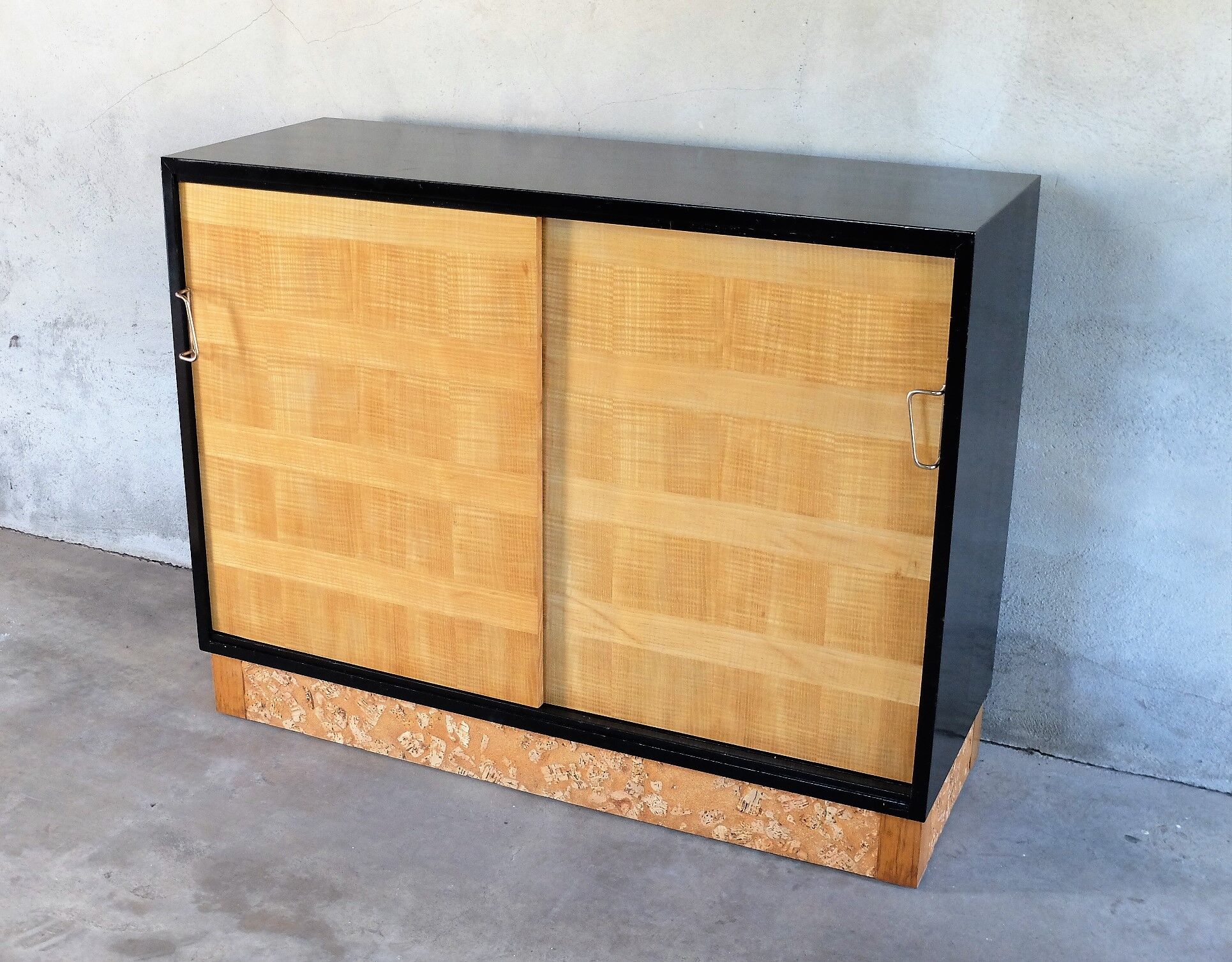 Buffet 1950 signed, lacquered black and sycamore