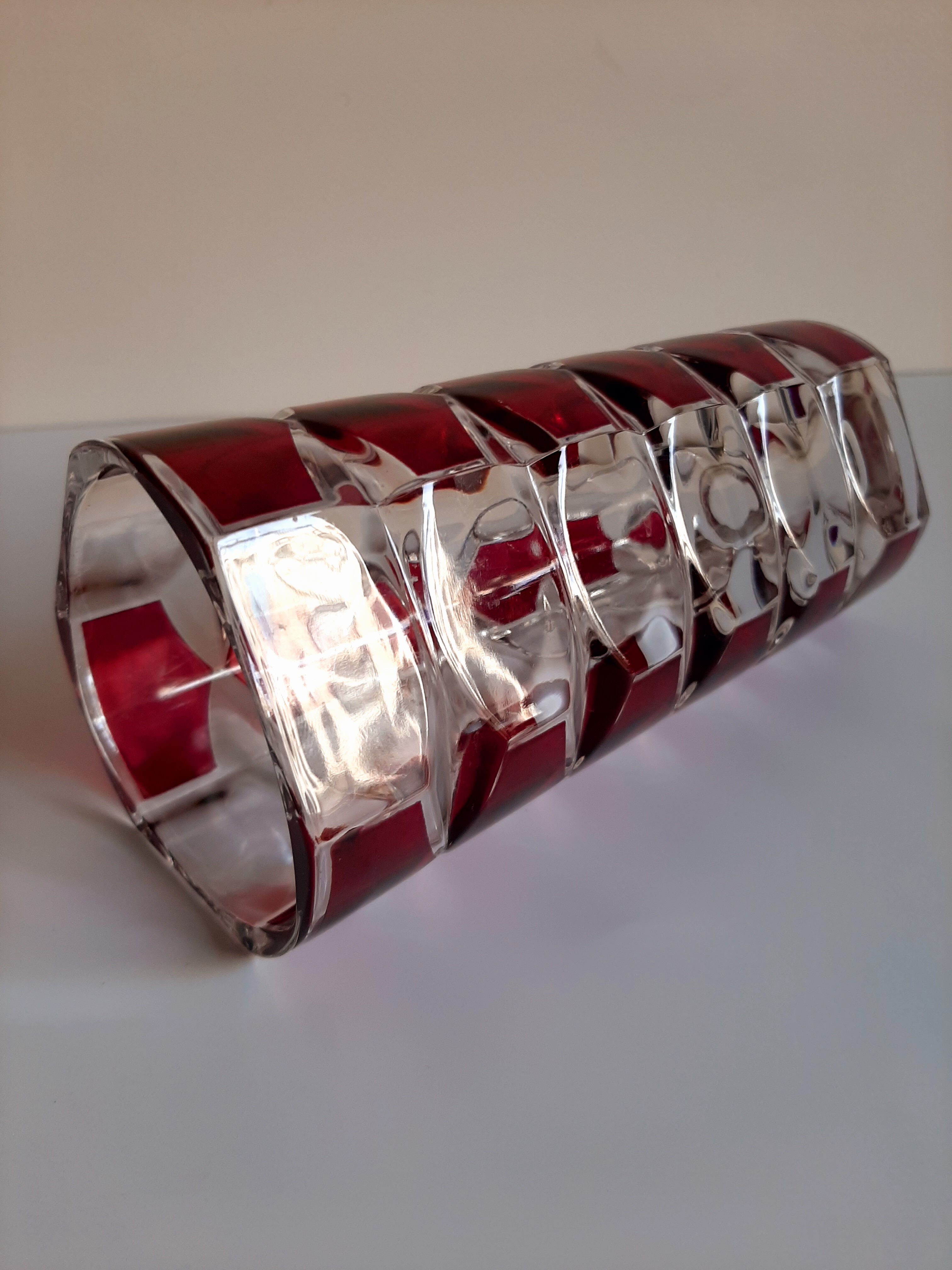 Original colorful vase made in France