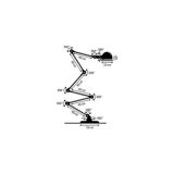 Articulated chrome floor lamp Jieldé design 6 arms
