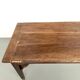 Farm table, old solid oak dough trough, France, around 1920.