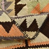 Yellow & Brown Turkish Kilim Rug, 172x284Cm