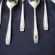 6 Silver-plated ice cream spoons, golden spoons