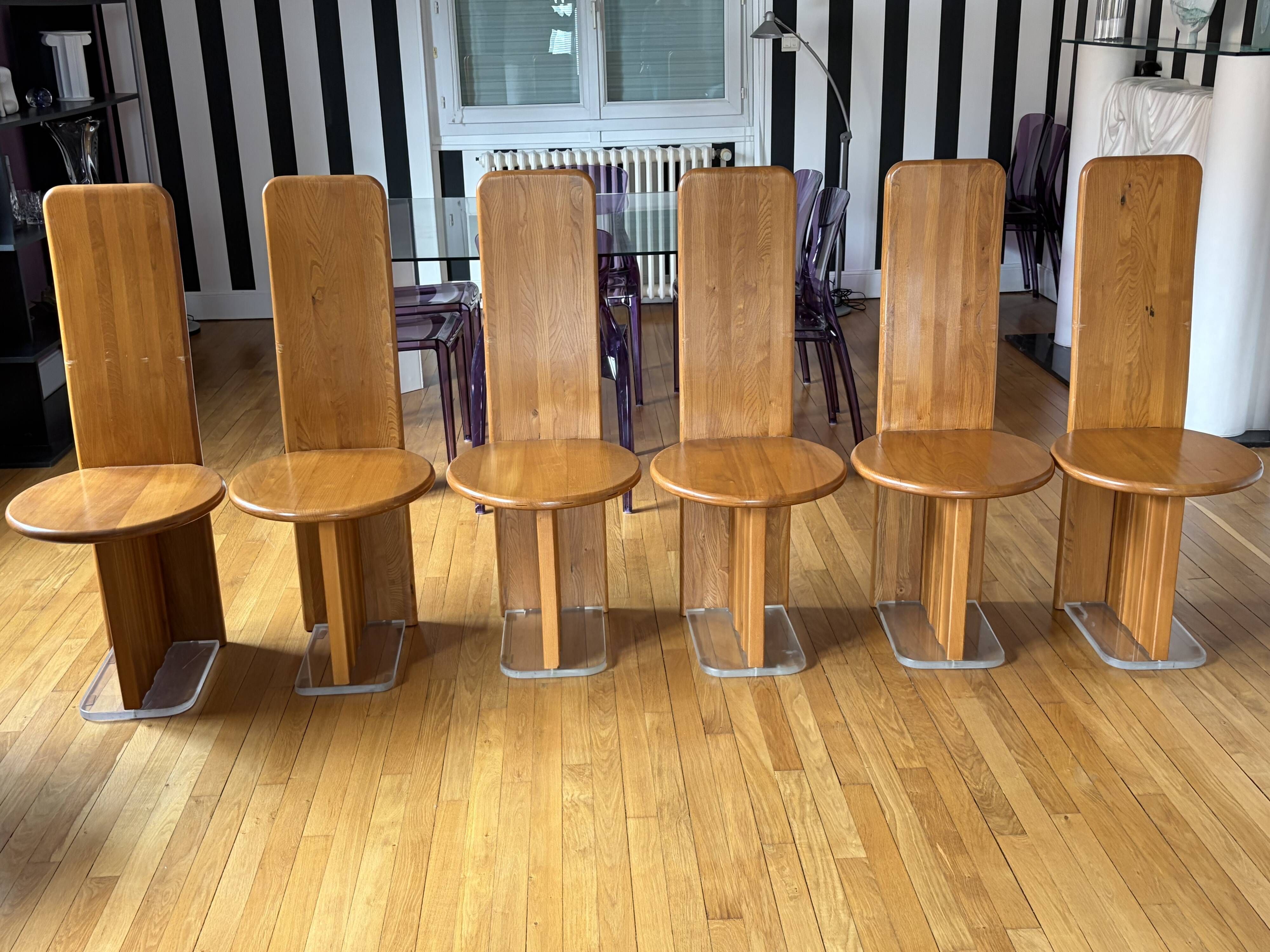 6 postmodernist chairs