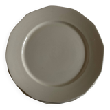 Set of 12 modernist ivory flat plates, iron earth, 1940