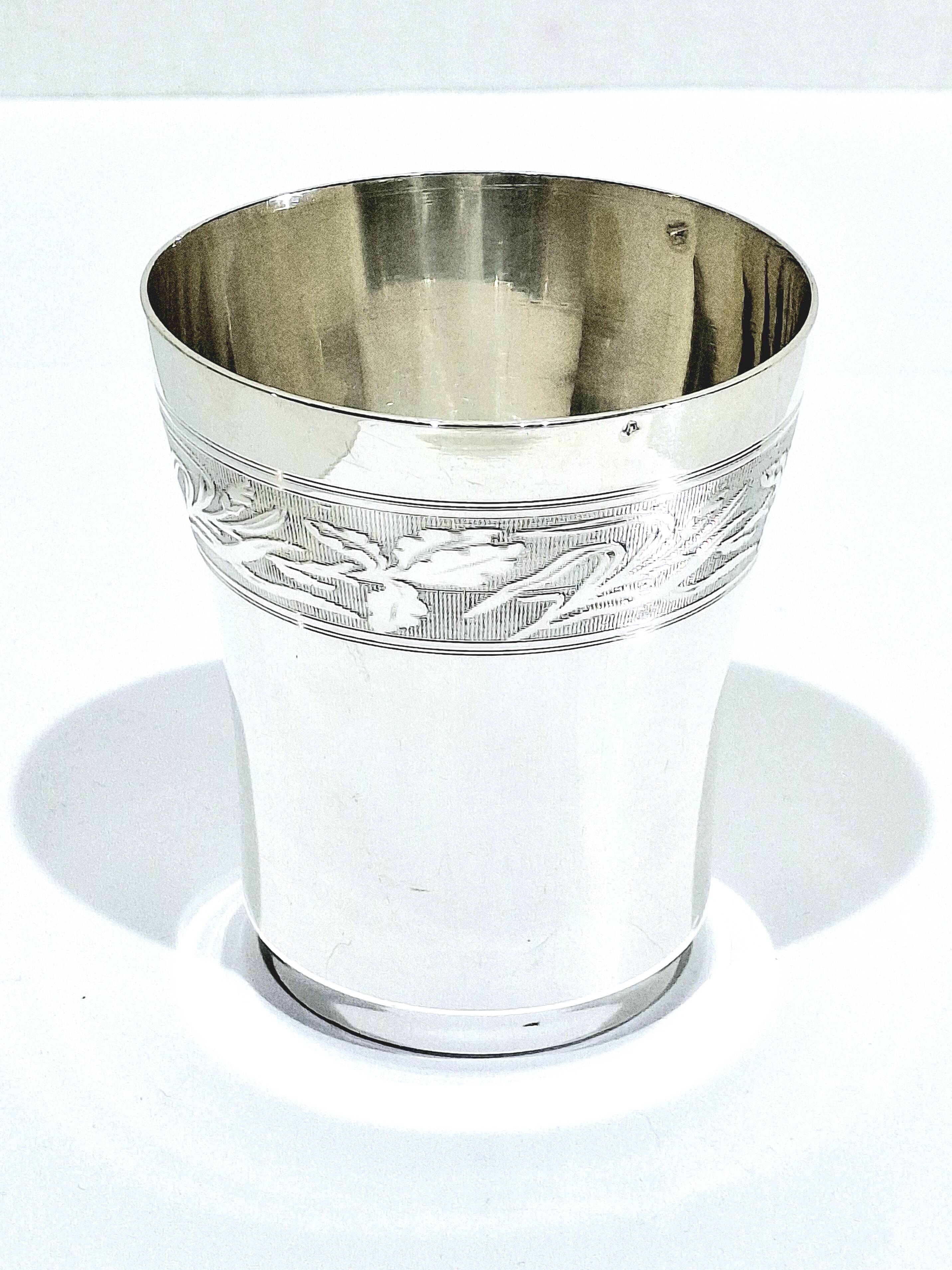 Art Nouveau Silver Cup