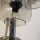 Vintage cascade pendant light with antique smoked glass globes