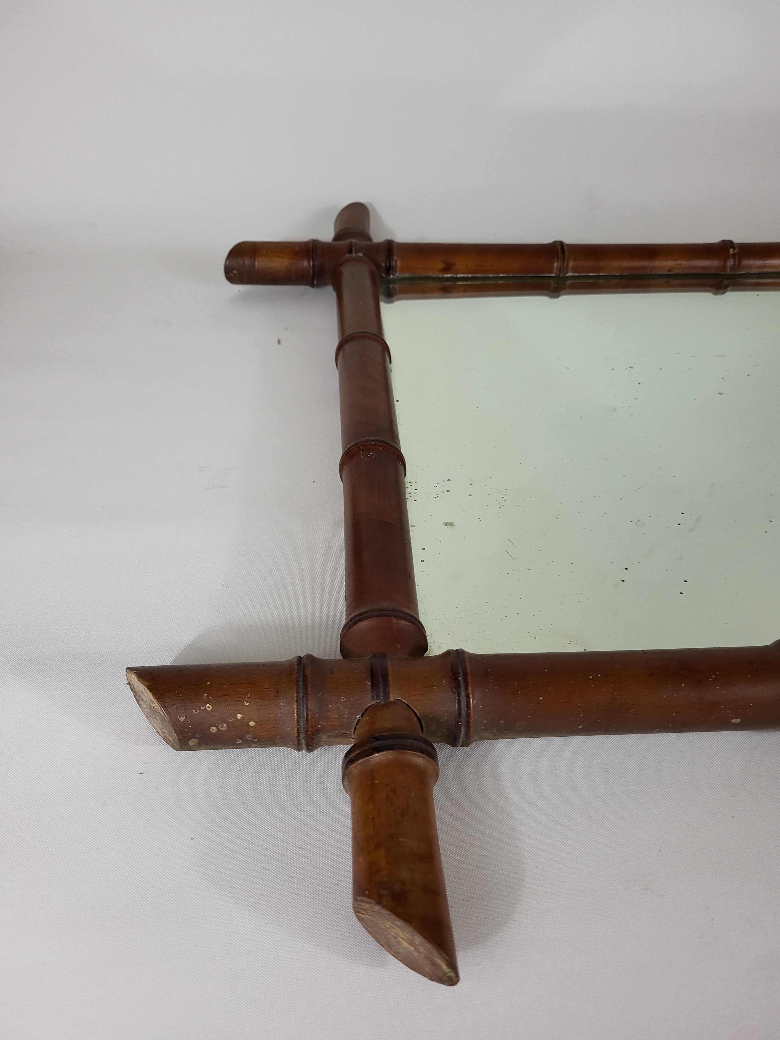 Bamboo mirror 1900 - 58*73 cm