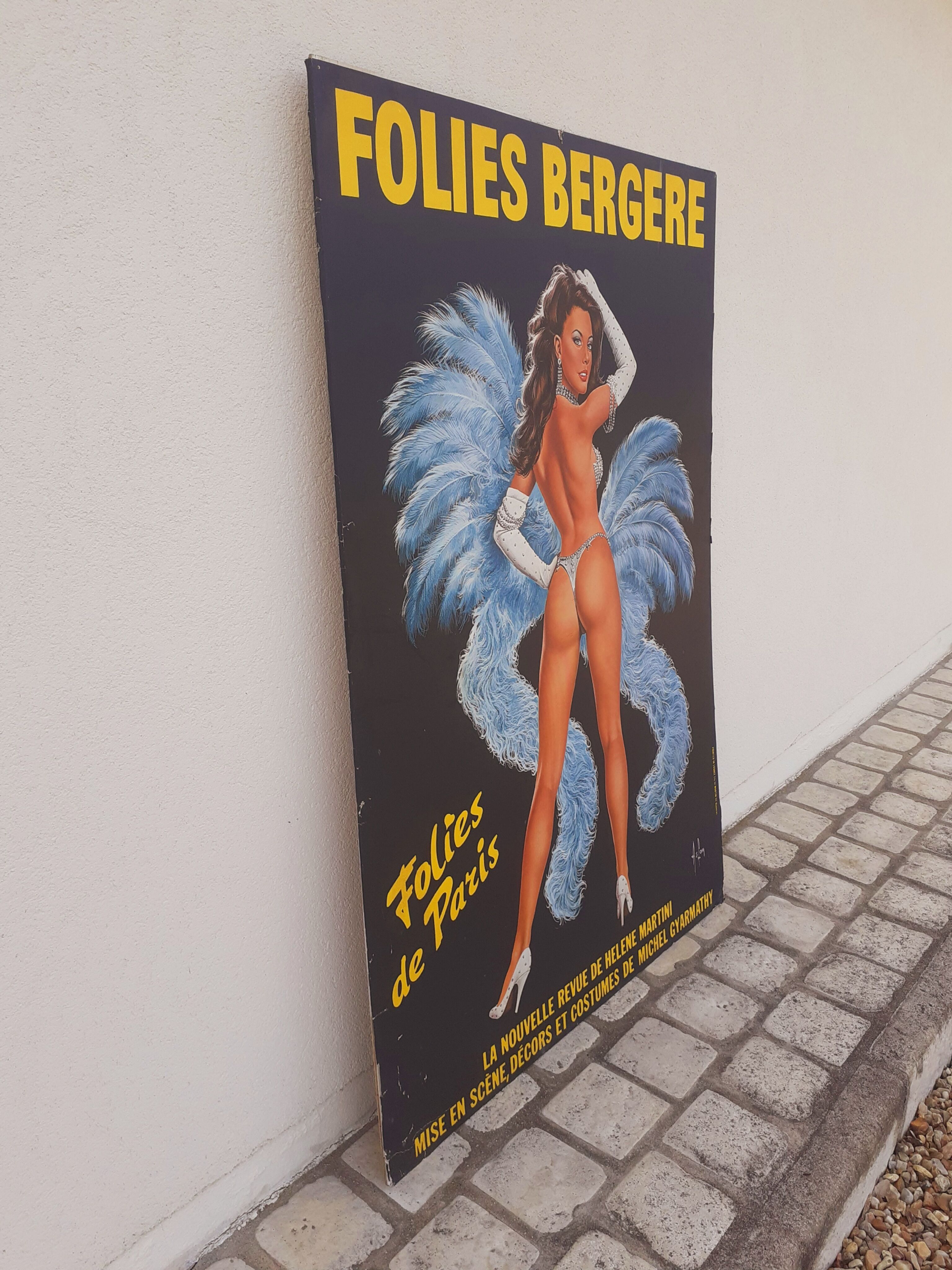 Poster for the Folies Bergère from 1974 illustrated by Aslan