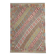Multicolour Afghan Kilim Rug: Striped Contemporary Wool Flatweave 296x202cm