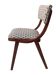 Mid-Century Modern Bumerang Chair, light cream white jacquard, Poland, 1960s