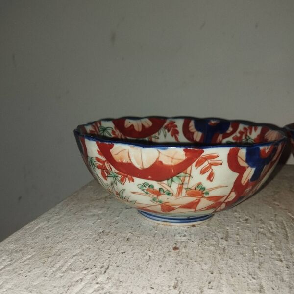 Paire de bols coupes porcelaine Imari