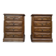Paire tables de chevet style Néo-Renaissance – Chêne sculpté – XIXe siècle
