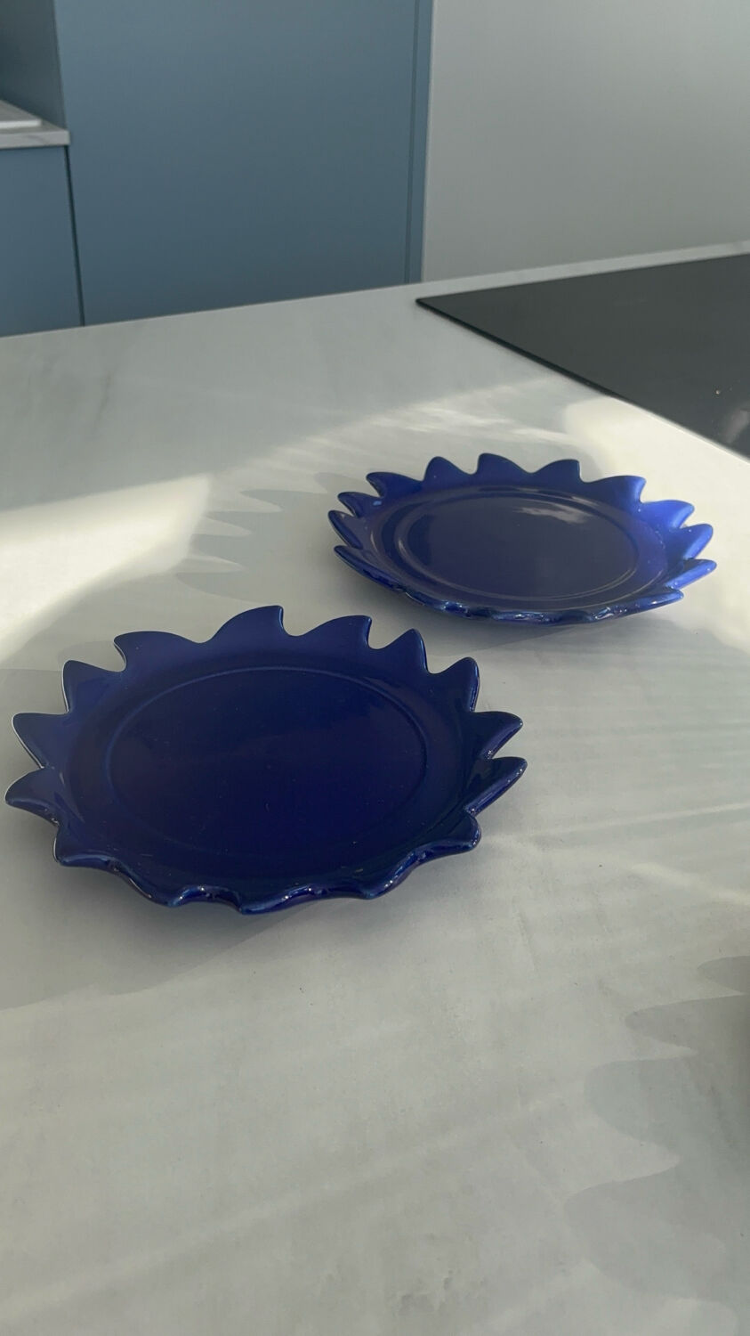 Set of 2 Ricard soleil dessert plates – Promotional plates v