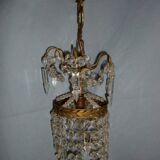 Petit lustre  "Rivière de diamants" en cristal blanc