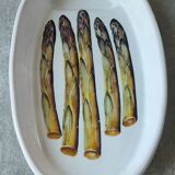 Plat à asperges en céramique Vallauris