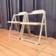 Pair of Borbona Folding Chairs by Carlo Hauner, Fiarm, Italy, 1970s
