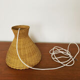 Wicker pendant lamp