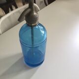 Blue vintage siphon